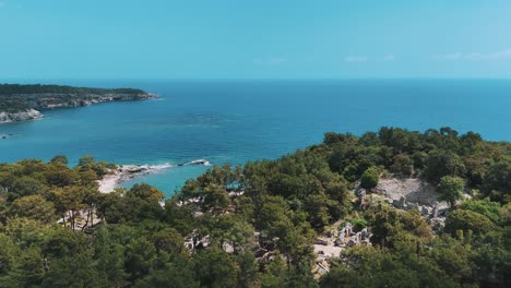 Phaselis-O-Faselis-Era-Una-Ciudad-Griega-Y-Romana-En-La-Costa-De-La-Antigua-Licia