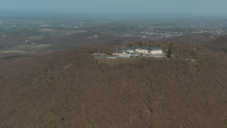 drone shot of petersberg near bonn 4k 25 fps