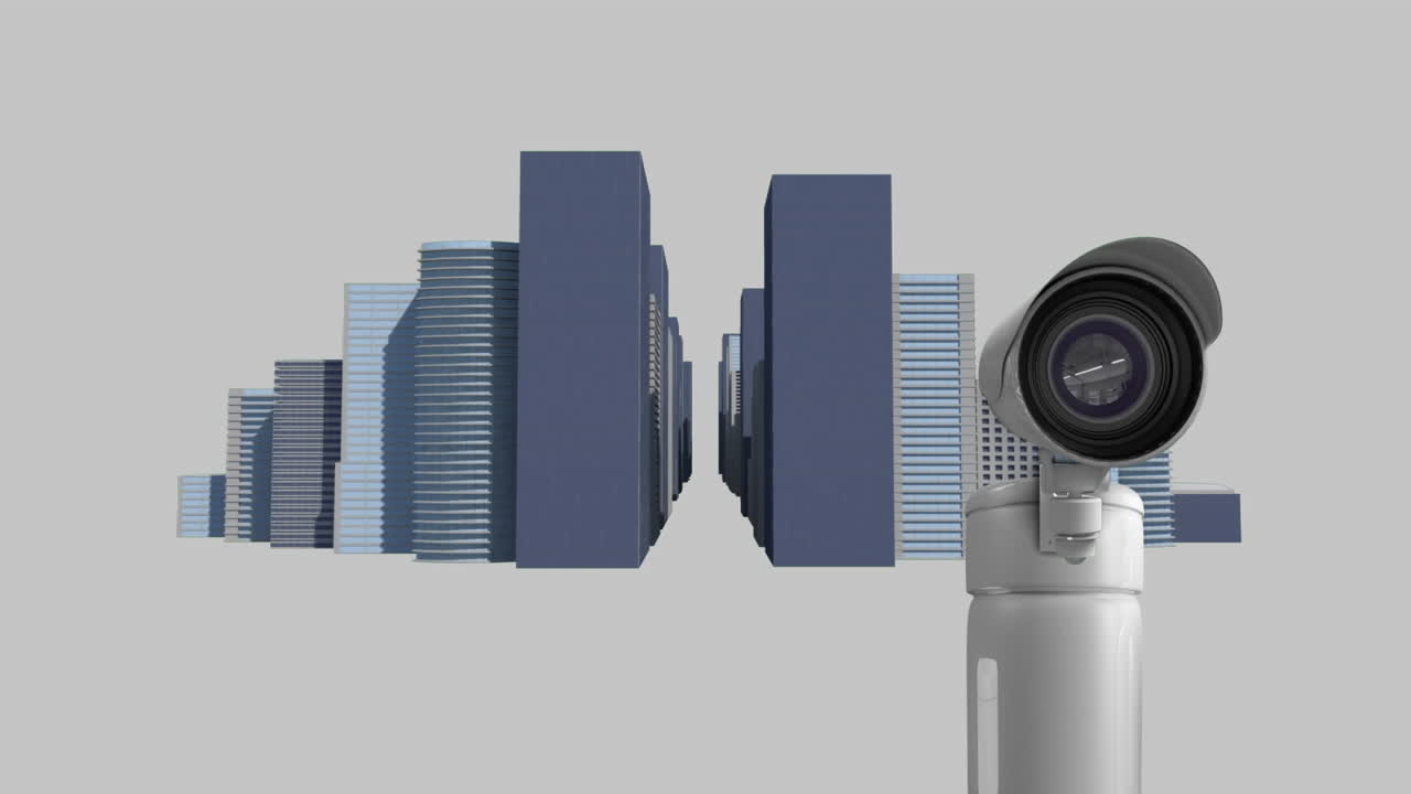 Surveillance cameras in the city