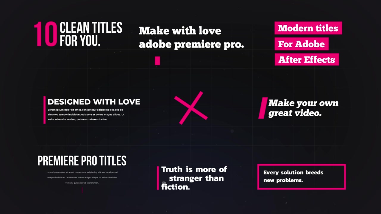 Titoli minimal per annunci e motion design moderno