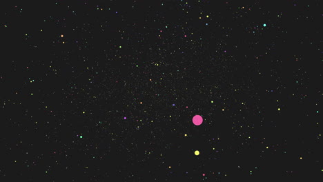 vibrant constellations colorful dots illuminate a night sky