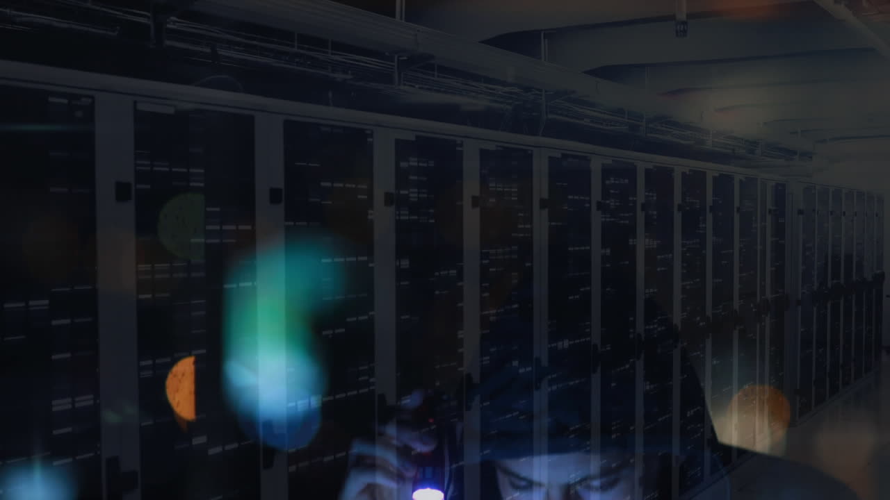Animation of hooded man hacking a computer
