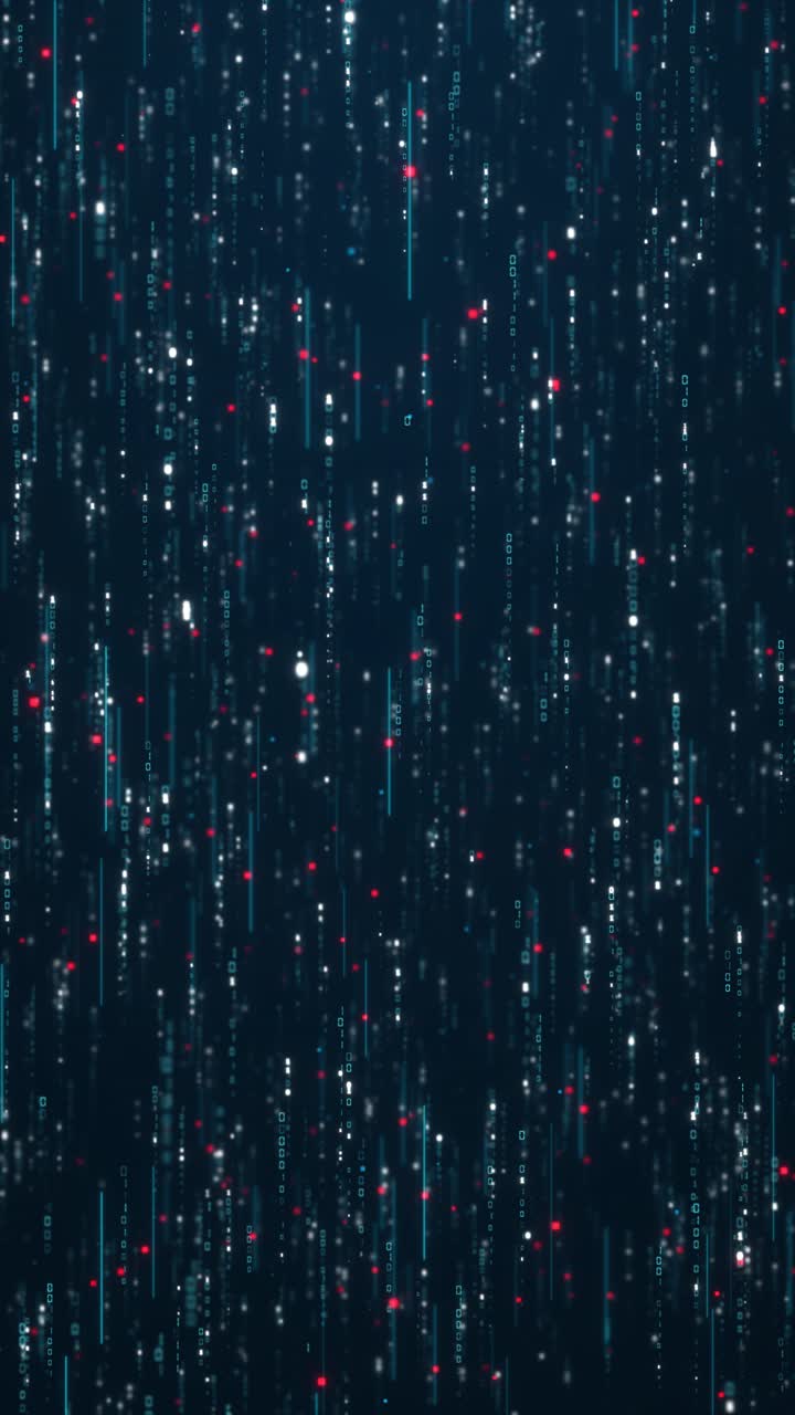 Digital space background matrix background with glowing numbers and central copy space for new