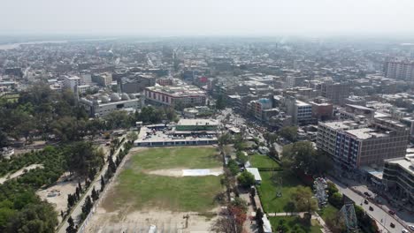 Aerial-View-of-Serajul-Emarat-Park-and-Pashtunistan-Watt-in-Jalalabad