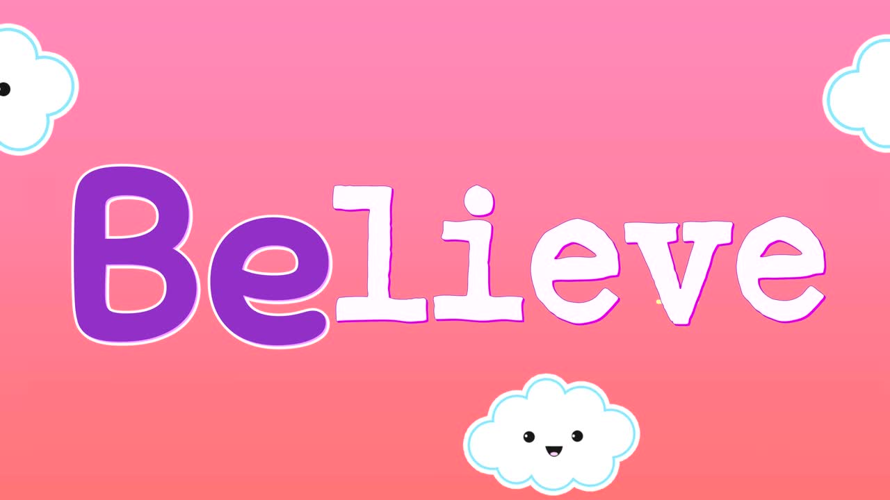 4k를 움직이는 단어의 애니메이션