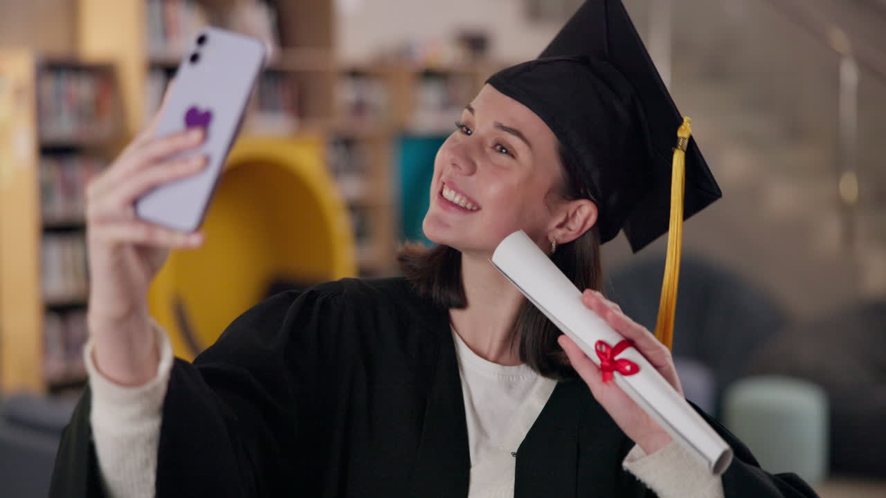 una selfie de graduación