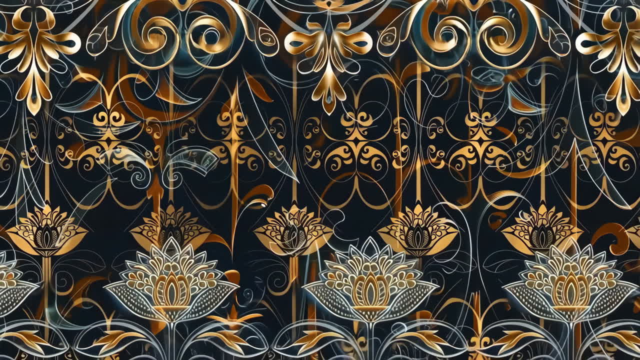 Elegant Gold Floral Pattern