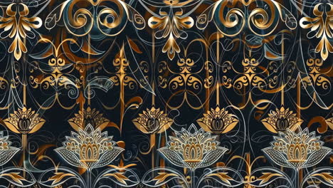 elegant gold floral pattern