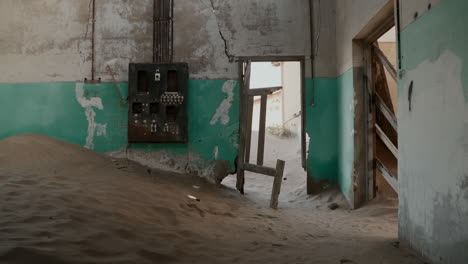 abandoned building in a desert