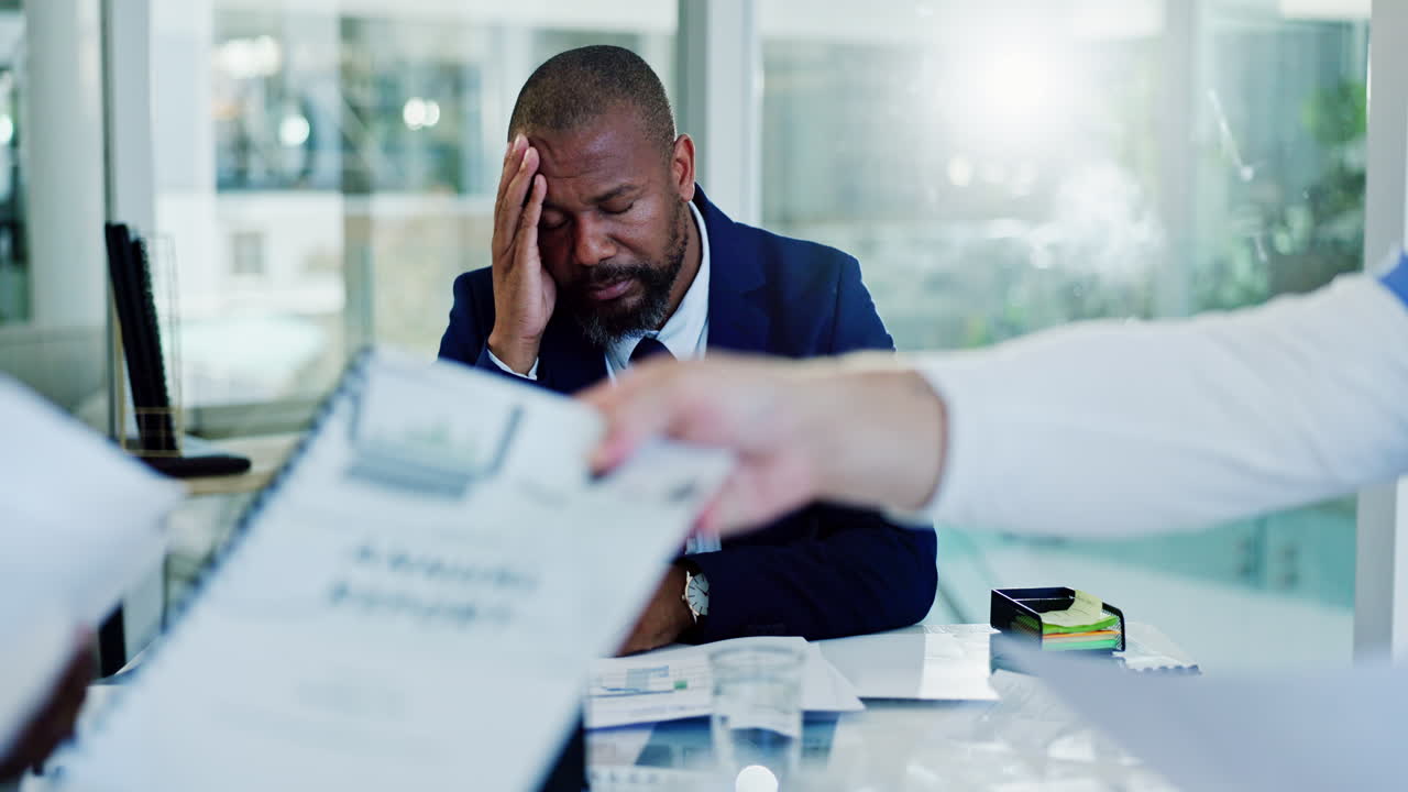 Stressed Business Meeting