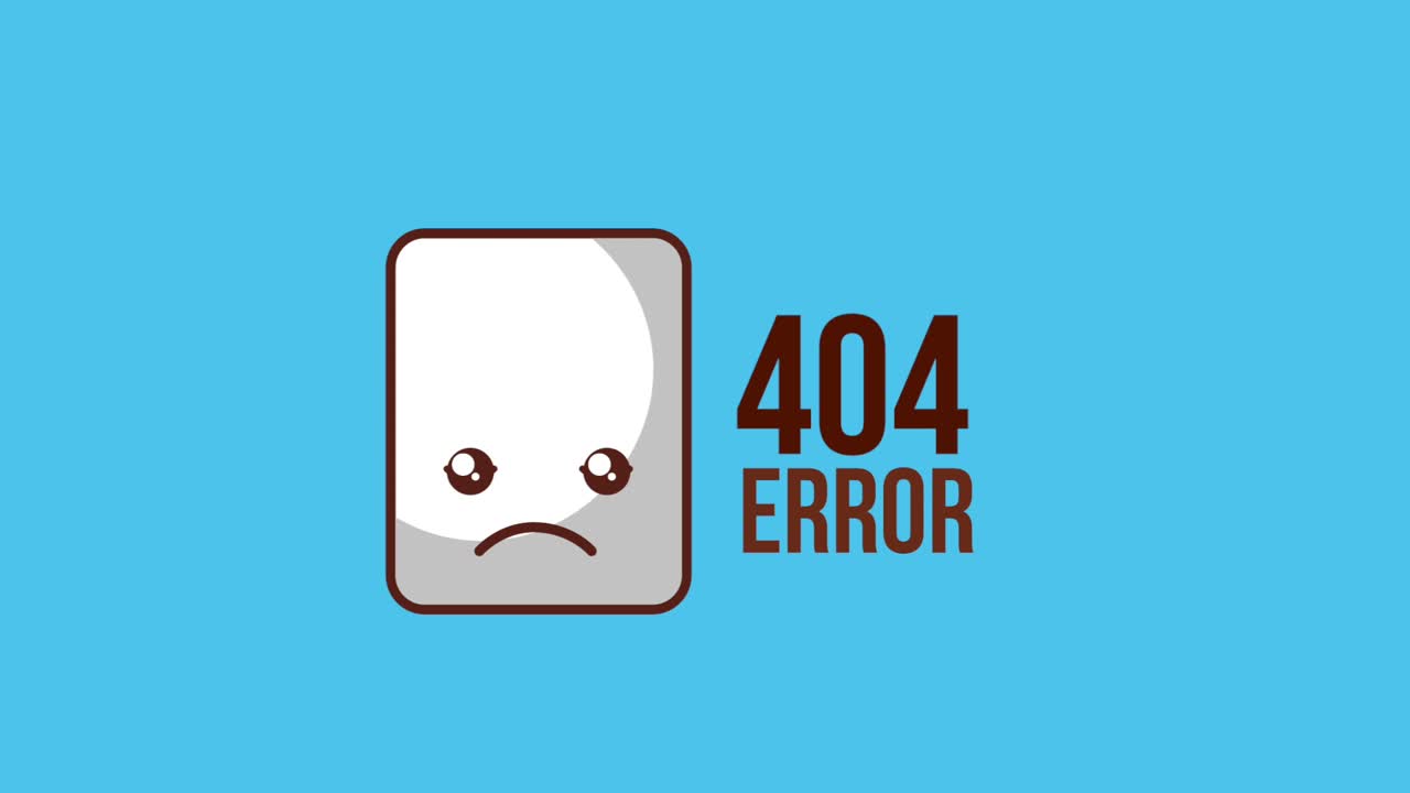animación de la página de error 404
