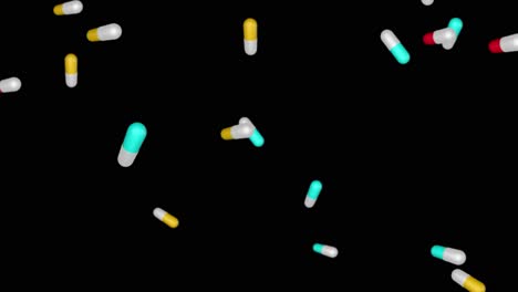animated falling pills