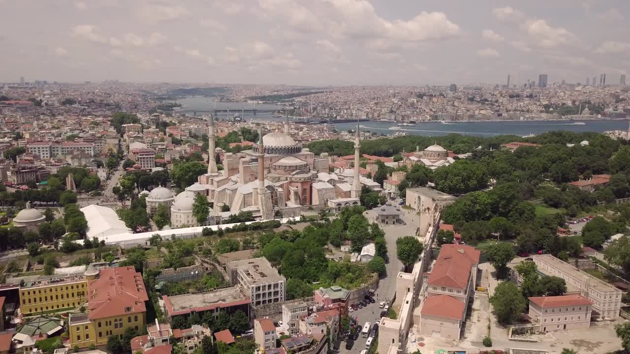 vista aérea de la hagia sophia