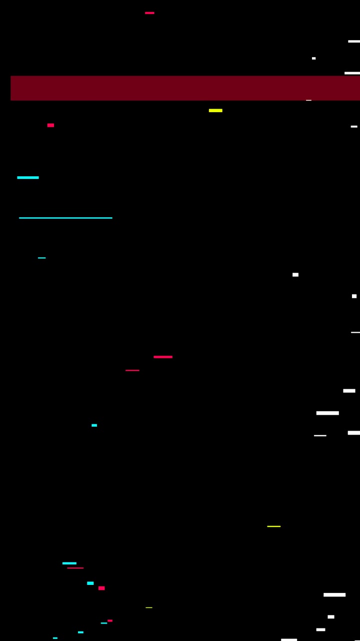 Digital Glitch Effect with Abstract Colorful Lines on Black Background