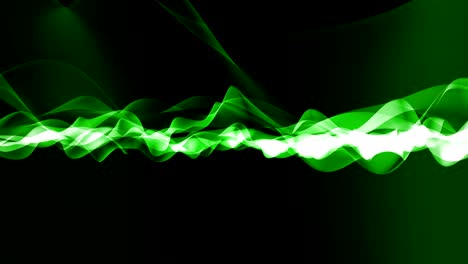 abstract neon wave motion background green
