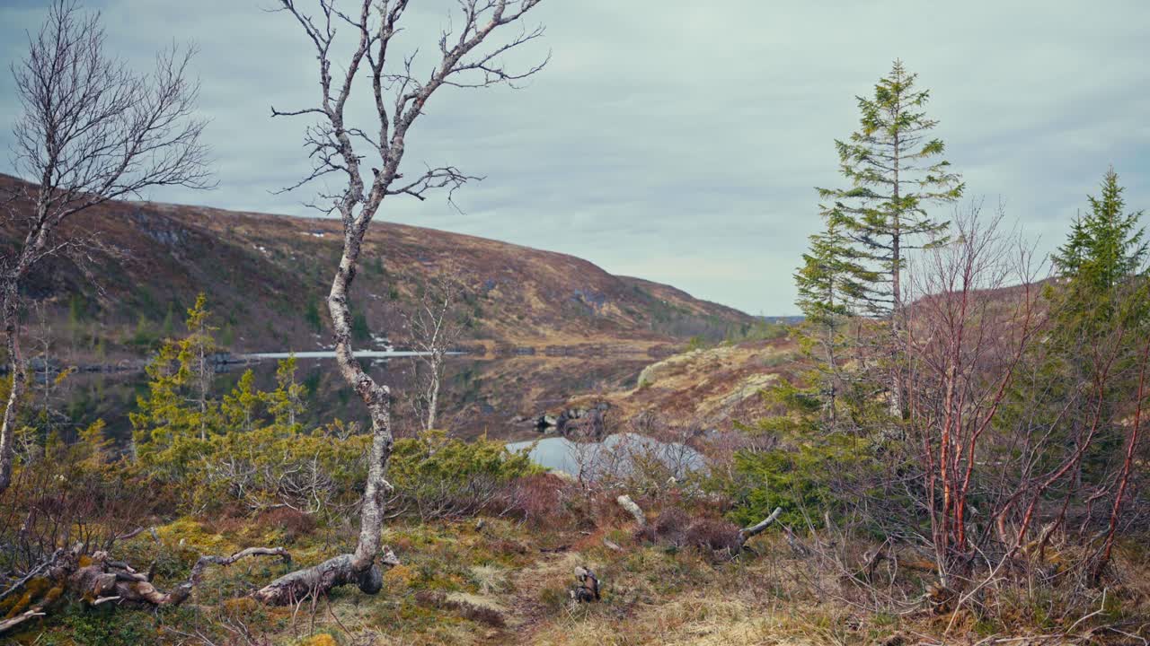 Alpine Lake And Mountain Range In Daytime. - wide shot