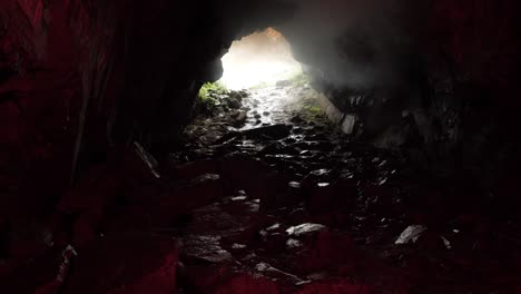 cave entrance with sunlight