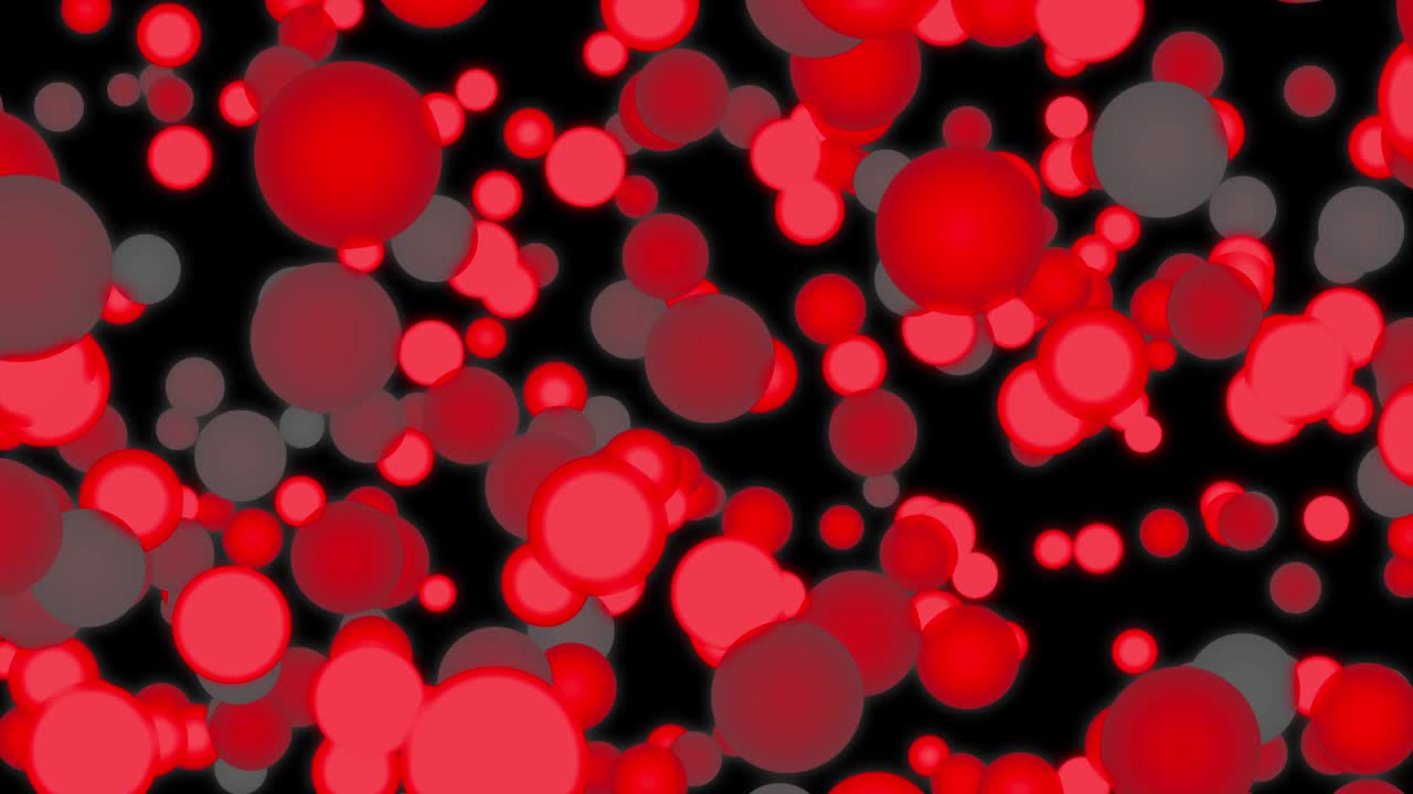 큰 크기의 점 공이 움직이는 애니메이션 모션 그래픽