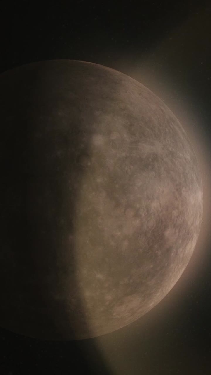 Close-up of Mercury in Space