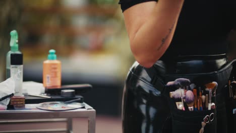 Makeup Artist Applying Face Paint