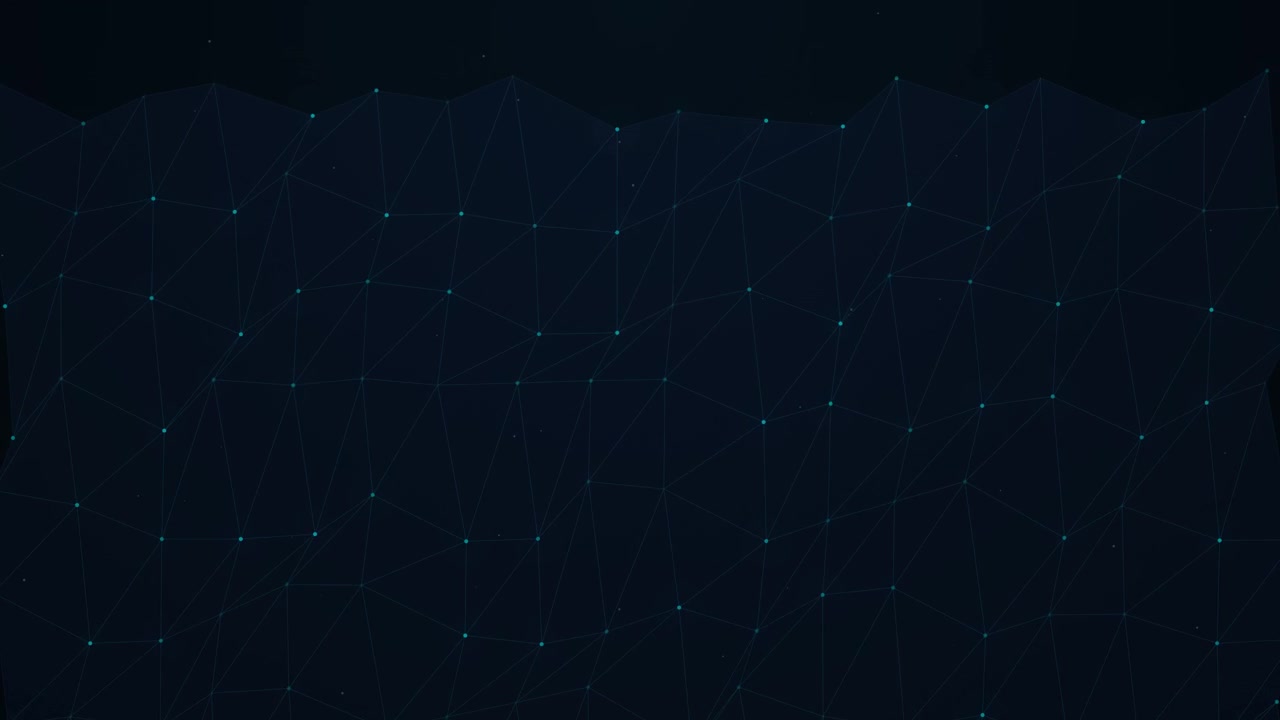 Abstract Digital Network Background with Moving Geometric Mesh