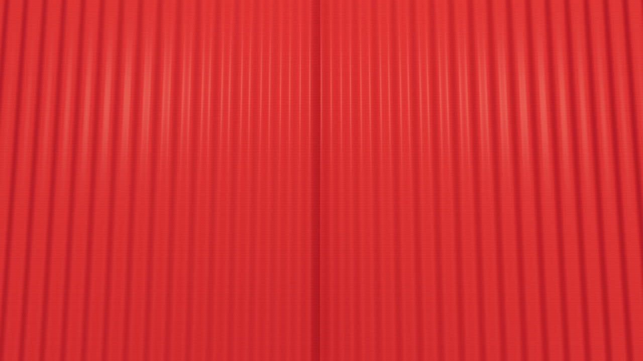 Red Curtains and a Black Silhouette