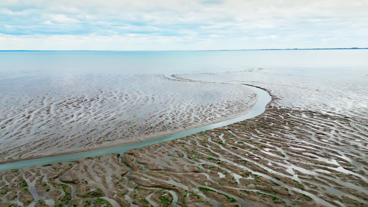 pisos de barro agrietados en un pantano salado