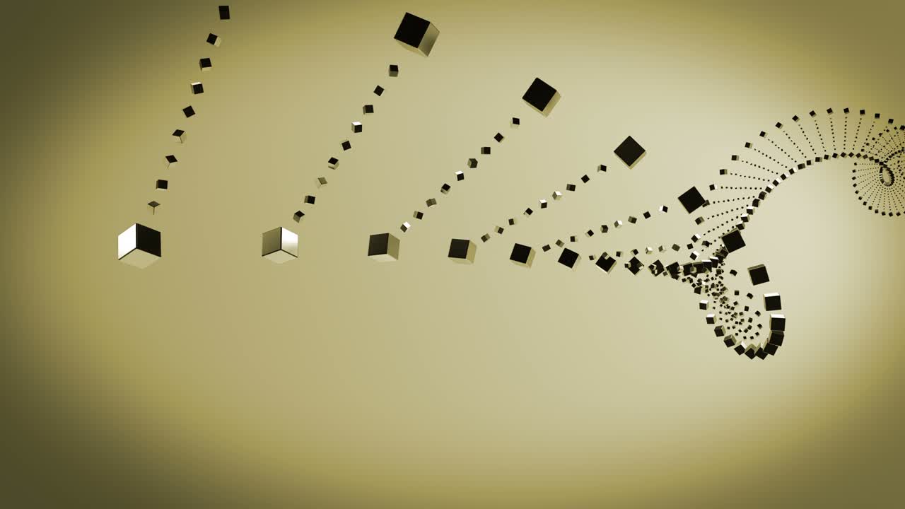 fondo de cubos ondulados de bucle futurista