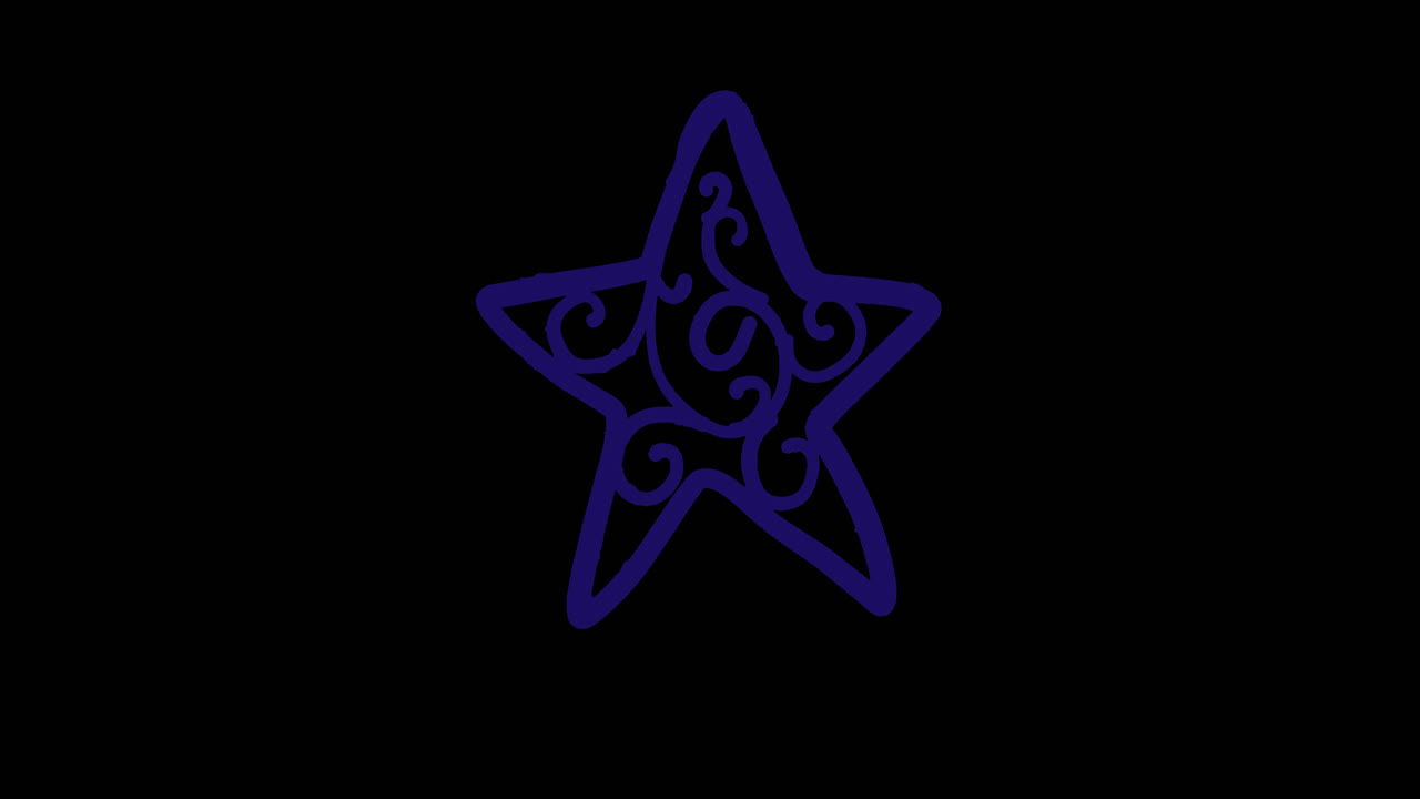 estrella púrpura ornamental