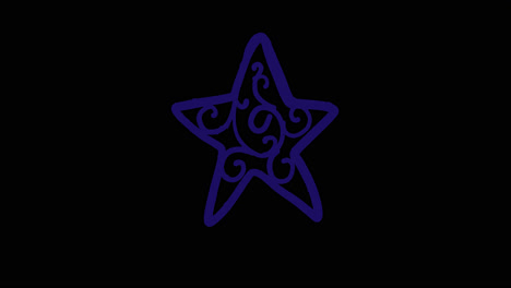 estrella púrpura ornamental