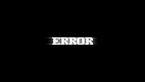 error glitch text animation, rendering, background, with alpha channel, loop