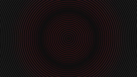 Visually-striking-red-spiral-in-black-circle-creates-monochromatic-focal-point