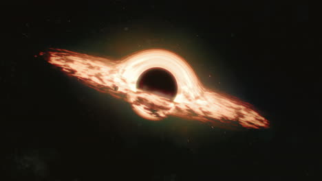 a black hole curves the space around