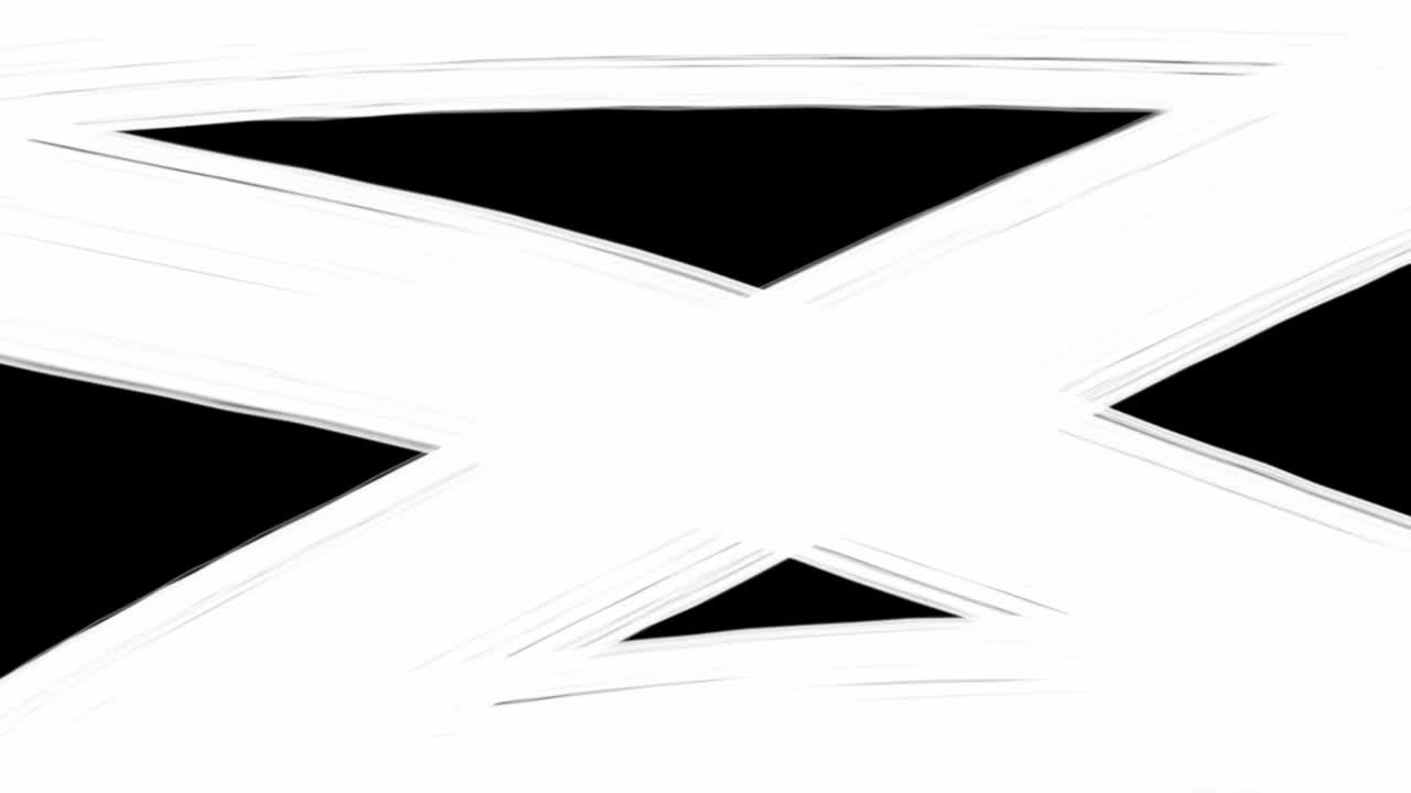Abstract White Brush Strokes Revealing and Filling Screen