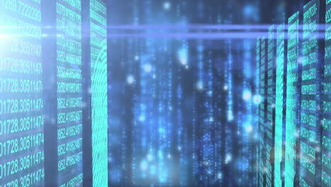 puntos de luz contra el procesamiento de datos