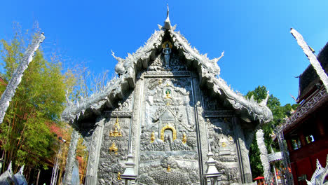 beautiful architecture at wat sri suphan in chiang mai, thailand