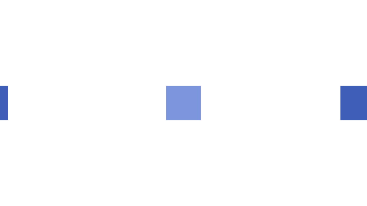 Blue Rectangular Blocks Moving on White Background