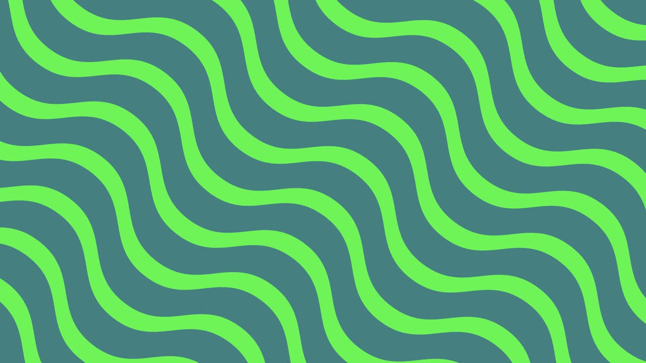 Abstract Green Line Animated Background