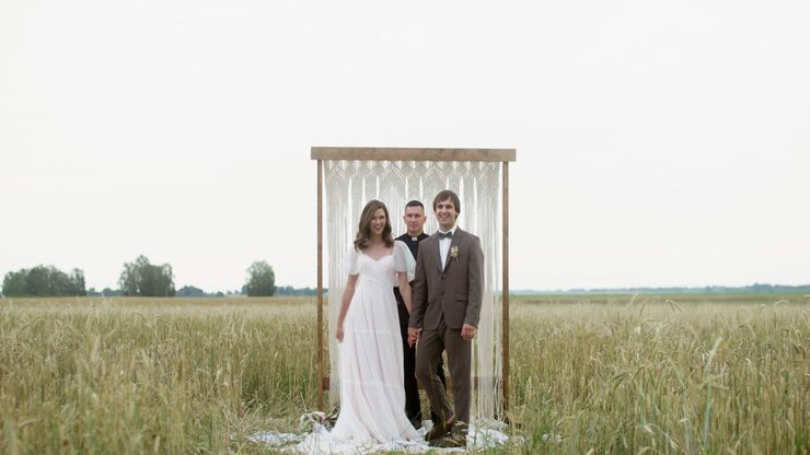Couple getting married