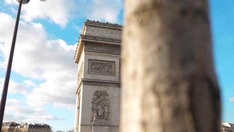 Arco-De-Triunfo-En-Paris,-Francia