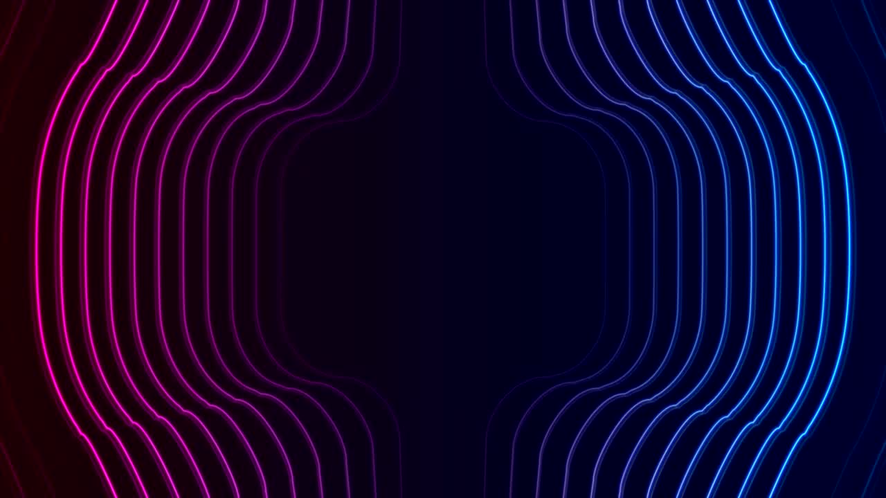 líneas refractadas retrógradas brillantes de neón fondo de movimiento abstracto