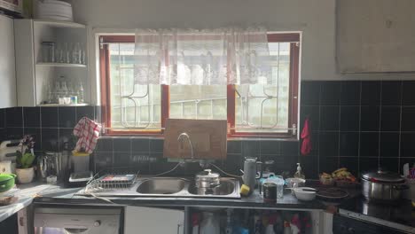 A suburban kitchen in a suburban household in Cape Town, South Africa