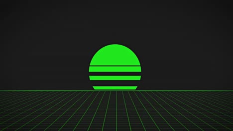 animación de texto de venta masiva sobre cuadrados y fondo de cuadrícula retro