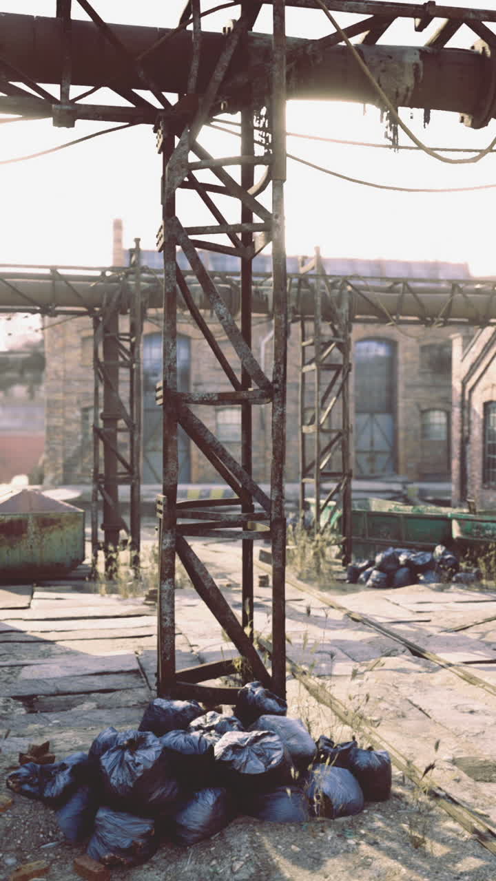 Exploring a forgotten industrial site filled with remnants of the past