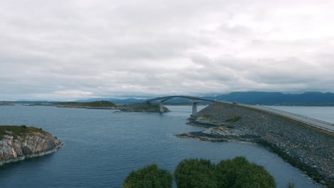 atlantic ocean road aerial footage norway