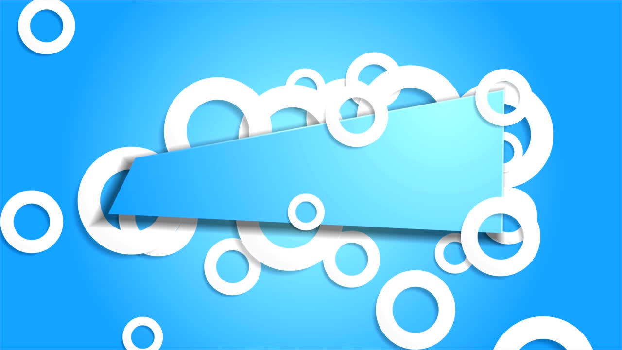 파란 스티커와  반지 비디오 애니메이션