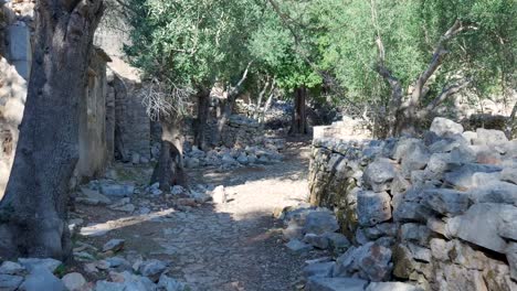 abandoned mediterranean village ruins