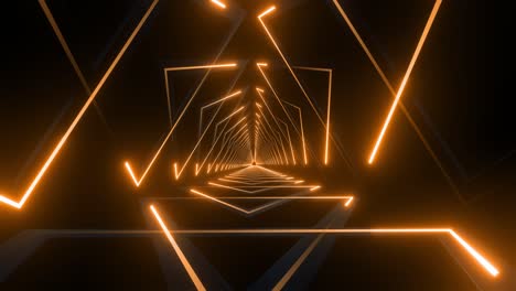 túnel de neón brillante y abstracto