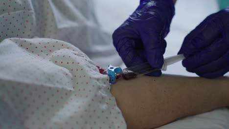 procedimiento de extracción de sangre