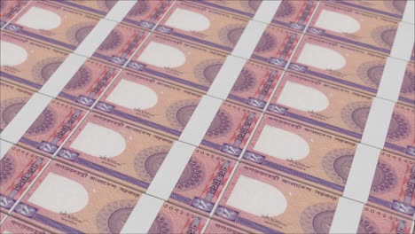 1 bangladeshi taka banknotes printed by a money press